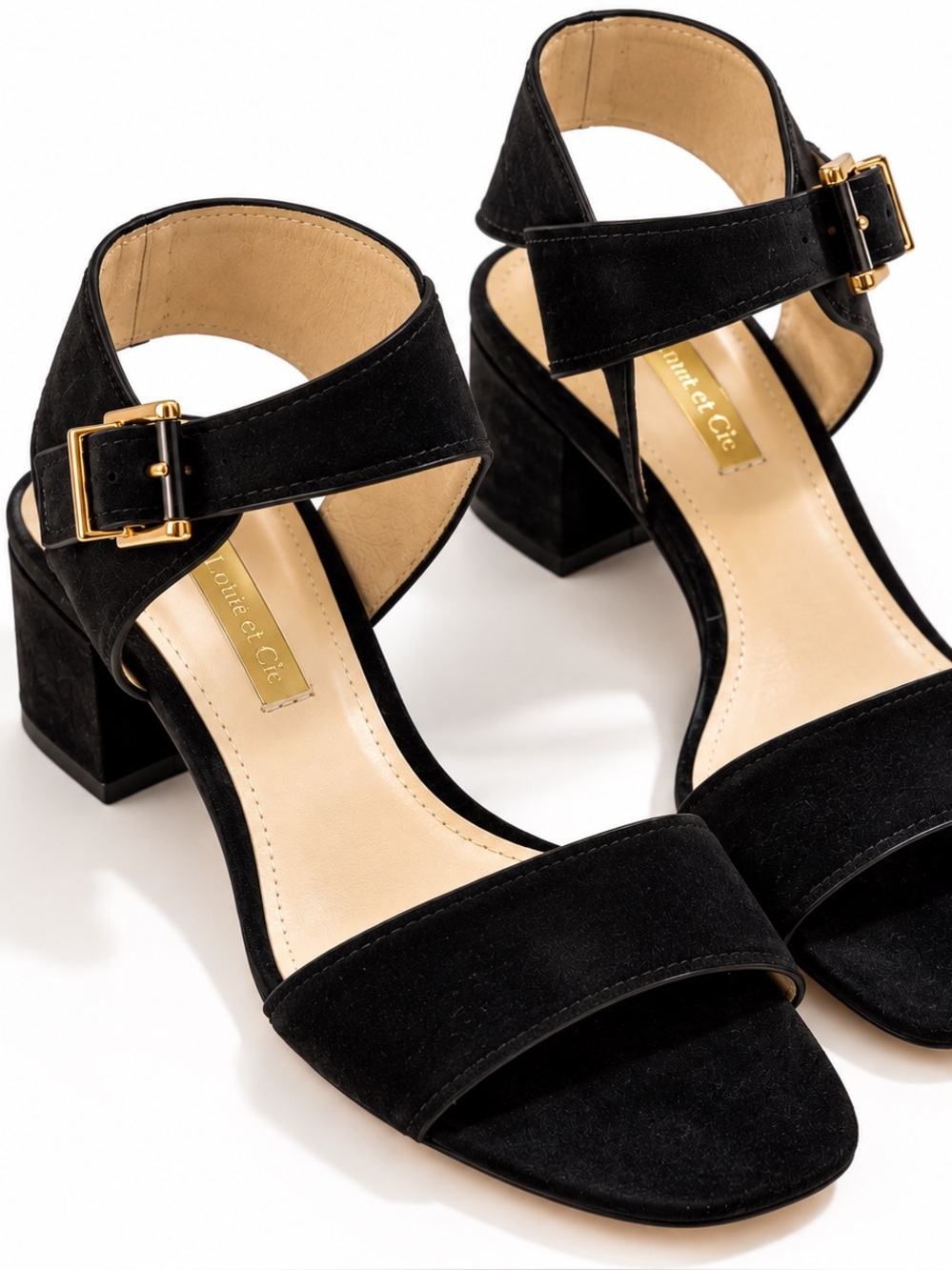 Louise et Cie Kapri Leather Block Heel Sandals Women’s 8.5M